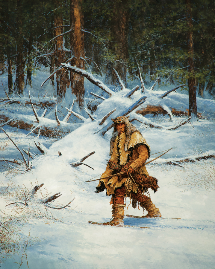 Woodland Indian hunting